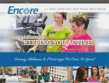 Tablet Screenshot of encorerehab.com